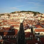 Смотровая площадка на лифте Santa Justa, Лиссабон