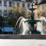 Фонтаны на площади Росиу. Фото Maria Eklind