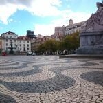 Тротуар на площади Rossio
