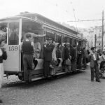 Трамвай в Лиссабоне, 1940-е года. Из архивов студии Horácio Novais