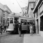 Трамвай в Лиссабоне, 1950-е года. Из архивов студии Horácio Novais