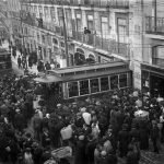 Сход с рельс трамвая на Rua da Misericórdia, 81, 3 марта 1910. Фото CML
