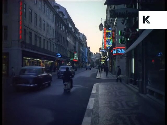 Ночной Лиссабон 1960-х и неоновые вывески